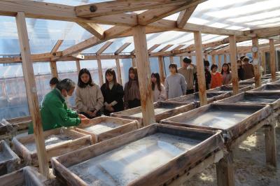 田野町塩作り体験１