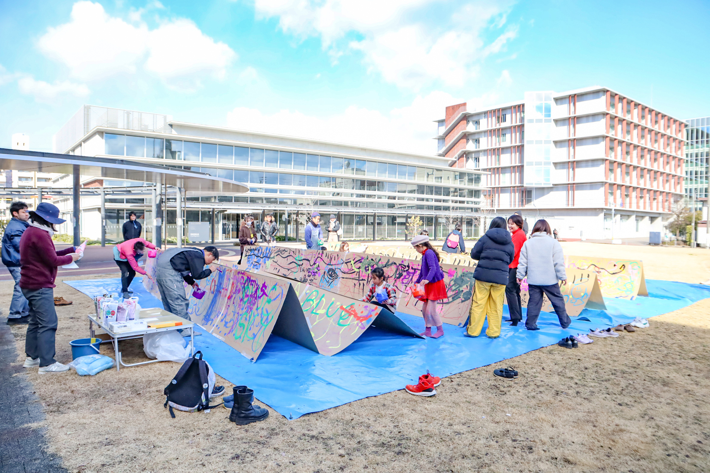 永国寺はらっぱフェス　プレイベントの様子
