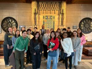 Dummay学長と集合写真