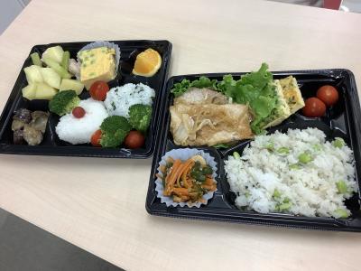 完成したお弁当