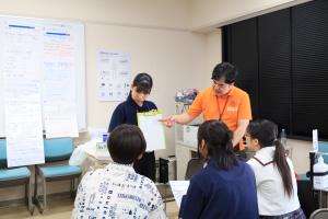 健康栄養学部体験の様子