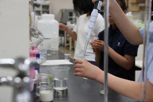 健康栄養学部体験の様子