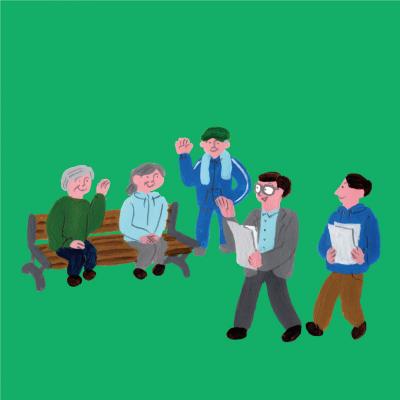 ウェルビーイングのイラスト