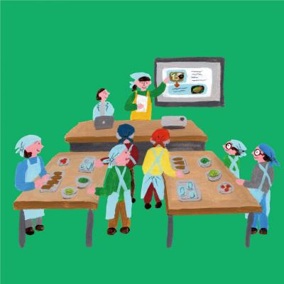 みんなでサロンのイラスト