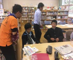 大豊町中学校での防災学習